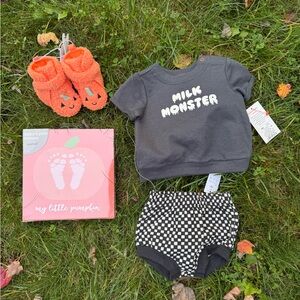 Cat & Jack Halloween Baby Bundle Set for New Born